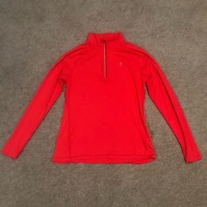 Bright red quarter zip from old navy!